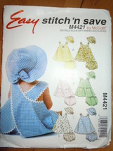 Easy Stitch n Save Infants Dress Panties Hat #M4421 - £3.92 GBP