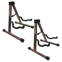 Double Guitar Stand Floor Adjustable Heavy Duty A Frame Universal Foldin... - $31.40