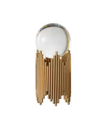 Anyhouz 16cm Luxury Gold Metal Crystal Ball Tabletop Home Decor Modern A... - $1,796.14 MXN