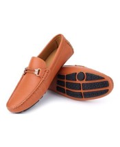 Mio Marino Mens Speckled Leather Casual Loafers Color Brown Size 10 M - £59.01 GBP