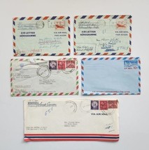 1957 Air Mail Covers Letters McDonnell Aircraft, Italy, Portugal,Blank lot of 5 - £39.33 GBP
