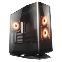 COUGAR Black Mid Tower E-ATX Case, 420mm GPU Supported, Build-in A PWM F... - $353.14