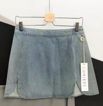 Lumiere light denim mini Jean skirt NWT Women’s Size S Small - $17.81