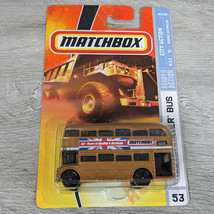 Matchbox 2007 City Action #53 - Routemaster Bus - New on Excellent Card - $4.95