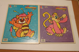 VTG Walt Disney&#39;s The Wuzzles 2 PuzzlesTray 1985 Bumblelion Rhinokey 25 PC Each - £23.18 GBP