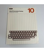 Wang Computers Word Processing Advanced Printing 1982 Manual Book #10 - $8.47