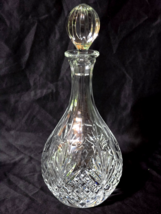 Vintage BLOCK CRYSTAL 12.625&quot; Hand Blown FORUM Decanter - Wine, Cognac, ... - $783.94 MXN