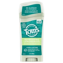 Tom&#39;s of Maine, Natural Long Lasting Aluminum Free Deodorant - Refreshing Lemong - £16.77 GBP