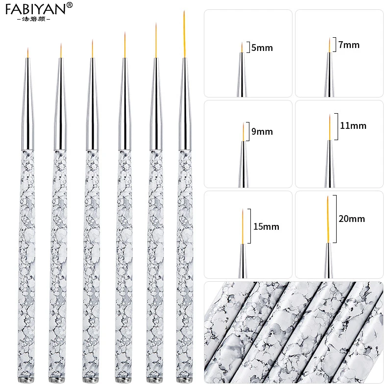 House Home 5/7/9mm 11/15/20mm Nail Art Brush Line Painting Drawing Flower Pen Ge - £19.98 GBP