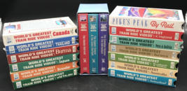 Lot of 16 Vintage VHS Train Ride Videos Pikes Peak USA Kenya Burma Japan... - $18.69