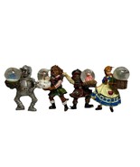 Vintage Wizard of Oz Characters Holding Snow Globe Ornaments Lot of 4 - $630.07 MXN