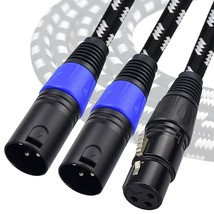 Mugteeve Xlr Y Splitter Cable, Microphone Xlr Breakout Cable, Balanced L... - £35.52 GBP