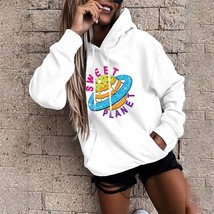 Women Fashion Hoodie Base Long Sleeve Sweatshirt Fall Clothes Hoodies Top Loose  - £56.91 GBP