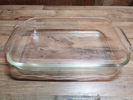 Vintage PYREX #232-R Clear Glass 11x7x1.5 2 Qt Casserole/Baking Dish Lasagna Pan - £17.76 GBP