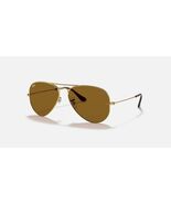 Authentic Ray Ban Classic Aviator Gold Frames, Brown Lenses RB3025 58mm - $64.95