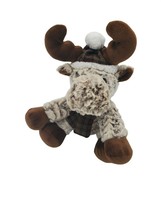 Homerbest Plush Moose 11 Inch Stuffed Animal Brown Christmas Holiday Kids Toy - £8.58 GBP