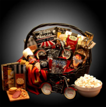He&#39;s A Motorcycle Man Gift Basket - gift for a man - £100.04 GBP