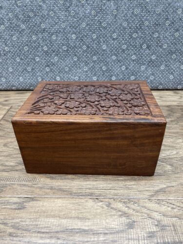 Urn Cremation for Pet Cats Dogs Keepsake Ashes Burial Memorials Wood Box... - $24.74