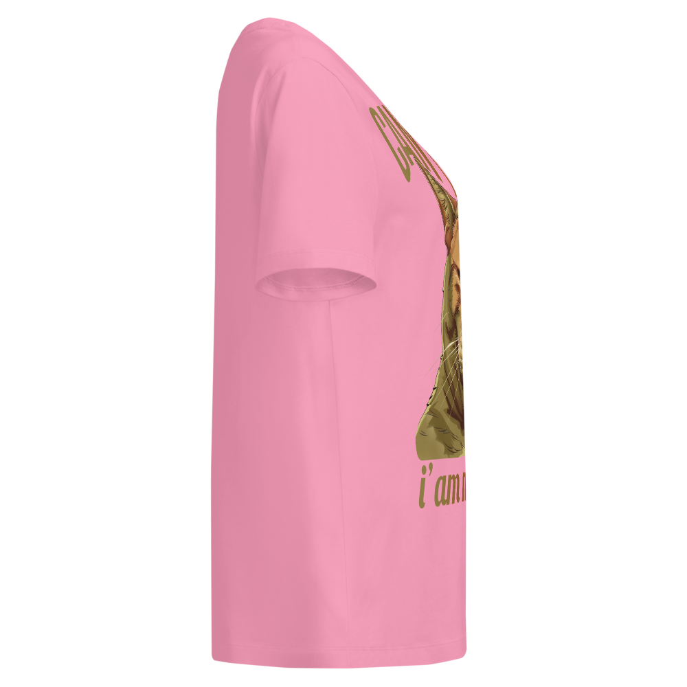 Women’s Organic Ribbed Neck T-Shirt – Mewing Bubble Pink Item image 10