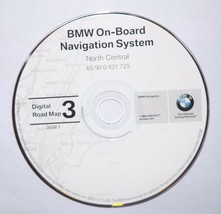 BMW NAVIGATION CD DIGITAL ROAD MAP DISC 3 NORTH CENTRAL 65900431725 2008... - $49.45