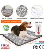 Pet Heating Pad Cat Electric Indoor Dog Soft Warming Bed Mat Chew Resist... - £34.84 GBP