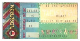 Heart Concert Ticket Stub June 25 1980 Philadelphia Pennsylvania - £27.28 GBP