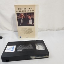 Crimes and Misdemeanors (Clamshell VHS  1989) Woody Allen Alan Alda prio... - £3.88 GBP
