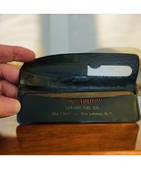 Vtg Men&#39;s Larabee Fuel Company NY Comb &amp; Nail File Set Advertising w/ Vi... - $12.08