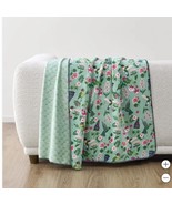Casual Living Throw Green Multicolor Floral Reversible Luxe Plush Easy C... - €25,76 EUR