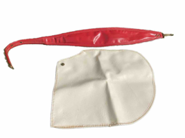 Spalding Golf Bag Strap And Snap On Rain Hood For Vintage Red And White Cart Bag - £21.27 GBP
