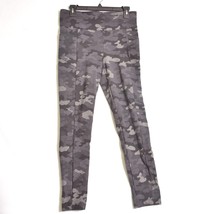 Cabi Women&#39;s Leggings Athletic Pants Gray Black Camo Size Medium - $22.51