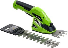 Earthwise Cordless Rechargeable 2-in-1 Shrub Shear and Hedge Trimmer Combo - £35.40 GBP
