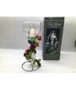 STUDIO SILVERSMITHS Floral Floating Candle Silverplated Holder 10.5 Inch... - $456.57 MXN