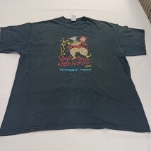 Gildan Ultra Cotton LOTUS WORLD MUSIC Men's Blue Graphic T-Shirt Short Sleeve XL image 12