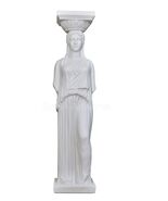 Sculpture statue grecque pilier colonne féminine de l&#39;Acropole cariatide... - $612.08 CAD