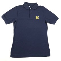 Vintage 90s University of Michigan Mens S Blue Polo Shirt Made in USA NWOT - £21.93 GBP