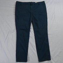 NEW LOFT 14 Navy Blue Marisa Skinny Ankle Stretch Chino Pants - £19.26 GBP