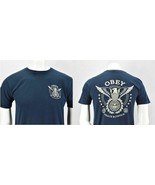 Obey Propaganda Peace Justice Graphic Tee Shirt Mens Medium Blue - $24.81