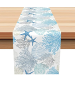 Coastal Decor Ocean-Inspired Design Table Runner - 13" x 48" - Corals, Seashell - $19.70