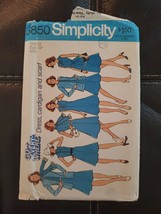 1974 SIMPLICITY #6850 MISSES SIZE 12 DRESS UNLINED CARDIGAN &amp; SCARF PATT... - $12.34
