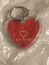 I Love My Twin Keychain Heart J1 - £7.13 GBP