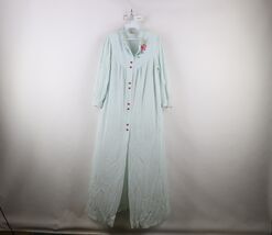 Vtg 70s Streetwear Womens M Distressed Sheer Silky Flower Muu Muu Night ... - $34.60