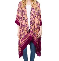 Time and Tru ~ Pink Floral ~  Layering Piece ~ Kimono ~ Large/X-Large) (... - $30.00