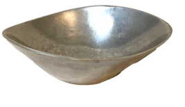 Vintage Nambe 579 Oval Metal Alloy Small Serving Bowl 7&quot; - £26.57 GBP