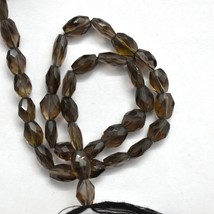 Natural Smoky Quartz 12x10mm Faceted Oval Shape Gemstone Beads 13&quot; Strand 1041 - £30.81 GBP