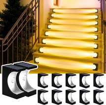 Stair Lights Solar Step Lights for Outside Waterproof Solar Deck Step Li... - $90.62