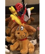 Universal Studios Parks Dr Seuss The Grinch Keychain Bag Charm Plush Dog... - $42.24 CAD
