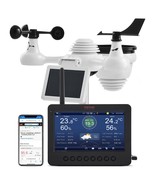 7-in-1 Solar-Powered Wi-Fi Weather Station 7&quot; TFT with Outdoor Sensor - €106,72 EUR