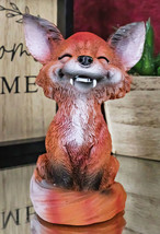 Ebros Sinister Grinning Urban Fox TeeHee Pets Collectible Statue 4.25&quot; Tall - £13.62 GBP
