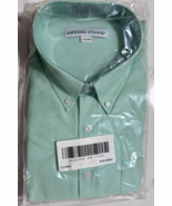Mens Irvine Park Mint Green Long Sleeve Oxford Dress Shirt Sz 17.5 - $33.76 CAD